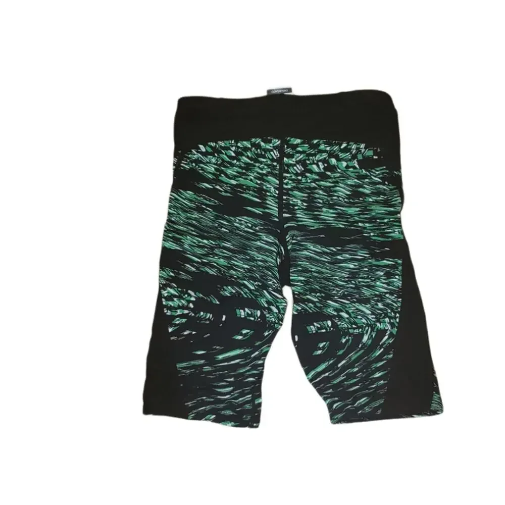 Speedo Endurance Black/Green Swim Trunks Size 28